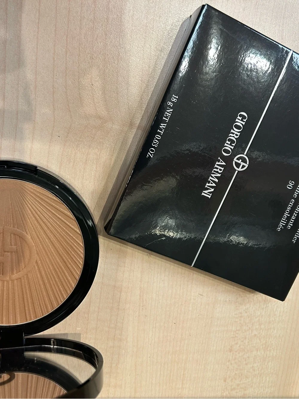 GIORGIO ARMANI Luminous Silk Sunlit Creamy Bronzing Powder #90 - 18g - NIB
